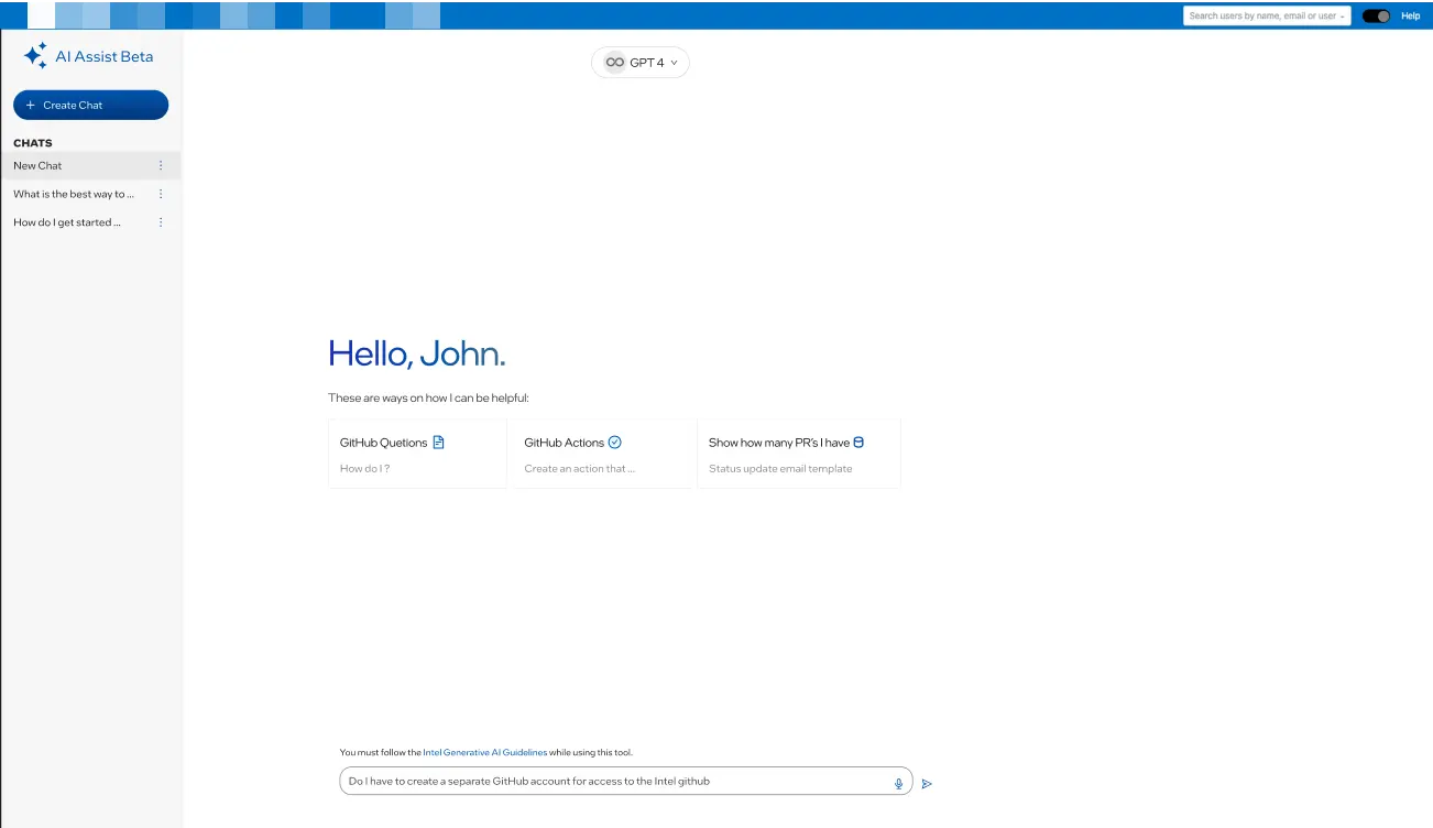AI Assistant Interface